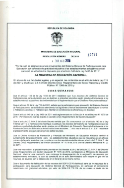 Resolución 17471 de 2016 - Ministerio de Educación