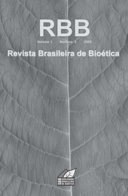 2005 1(3) - Cátedra UNESCO de Bioética