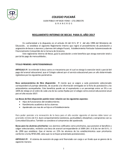 nuevo reglamento becas 2016