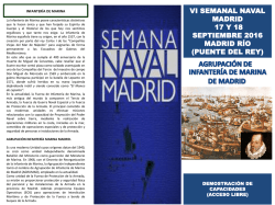 Actos de la VI Semana Naval Madrid 2016 en Puente del Rey PDF