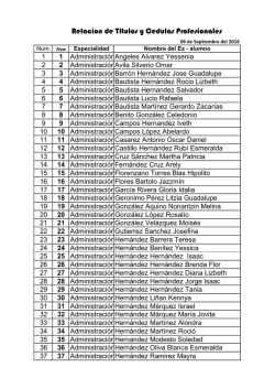 RELACION DE TITULOS EXISTENTESl