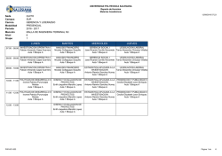 lunes martes miercoles jueves - Universidad Polit&eacute;cnica Salesiana