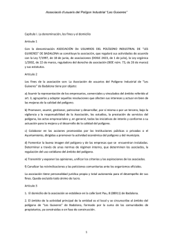 BADALONA lesguixeres estatutos asociacion