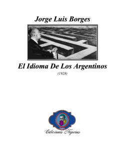El Idioma De Los Argentinos (1928)