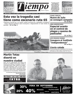 Esta vez la tragedia casi tiene como escenario ruta 65