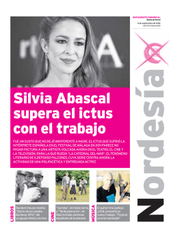 Silvia Abascal supera el ictus con el trabajo