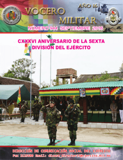 cxxxvi aniversario de la sexta división del ejército
