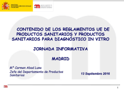 Diapositiva 1 - Agencia Española de Medicamentos y Productos