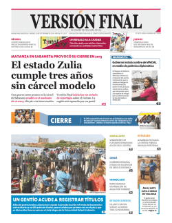 El estado Zulia cumple tres años sin cárcel modelo