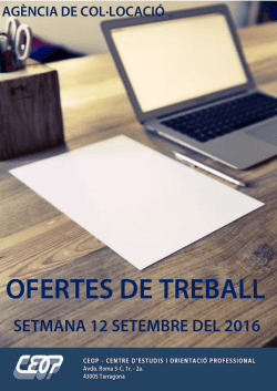 Ofertes de la Diputaci&oacute; de Tarragona
