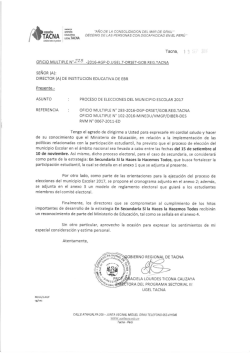 proceso de elecciones del municipio escolar 2017