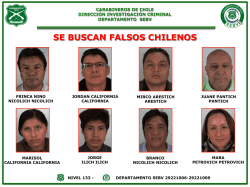 se buscan falsos chilenos