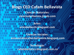 Blogs CED Cafam Bellavista