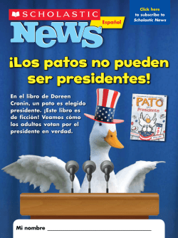¡Los patos no pueden ser presidentes!