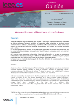 Walayat-e Khurasan: el Daesh hacia el corazón de Asia