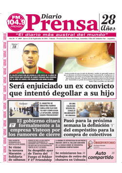 Descargar edici&oacute;n impresa  - Ushuaia