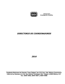 Directorio de Coordinadores Estatales