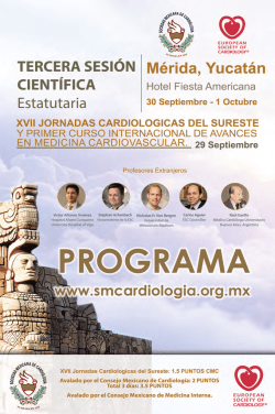 programa actualizado - Sociedad Mexicana de Cardiología