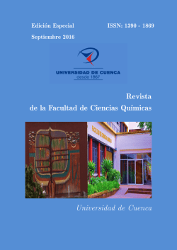 Proceedings title - SNAS Cuenca 2016