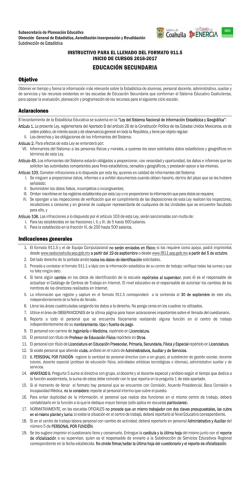 Instructivo - Secretaría de Educación