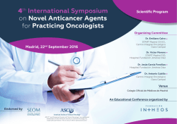 4th International Symposium on Novel Anticancer Agents for