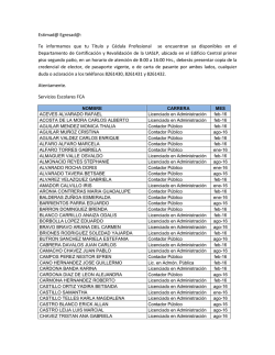 T&iacute;tulos Disponibles 2016