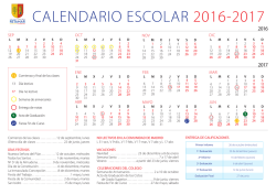 Calendario escolar - Ciclos Formativos de Retamar