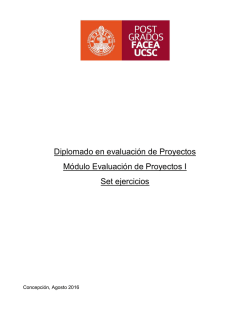 Ejercicios  Diplomado Evaluacion de Proyectos 2016-2 (2)