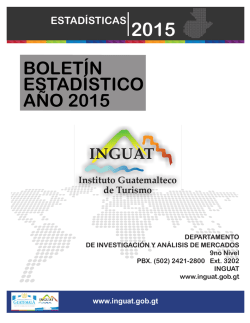 boletín estadístico año 2015