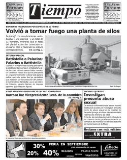 Volvió a tomar fuego una planta de silos - Diario Tiempo Digital