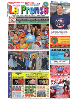 this week`s issue - Ohio and Michigan`s Largest Latino Newspaper
