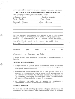 autdrización de difusión y usd de los trabajos de