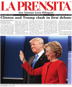 Clinton and Trump clash in first debate