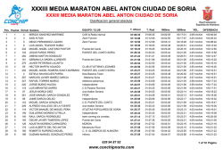 Medio Maratón - XXXIII Medio Maratón Abel Antón
