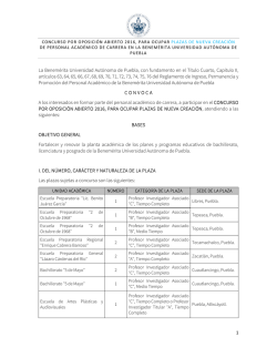 Convocatoria Institucional