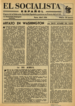 pdf El Socialista Español : órgano central del P.S.O.E. Abril de 1956