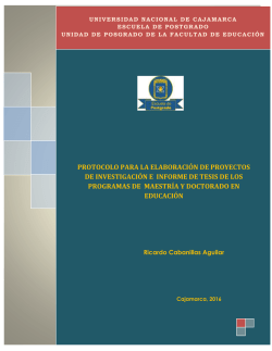 Protocolo Para la Elavoraci&oacute;n de