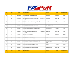 DÍA MES AÑO ACTIVIDAD LUGAR HORA ORGANIZADOR