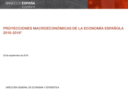 proyecciones macroeconómicas de la economía española 2016-2018