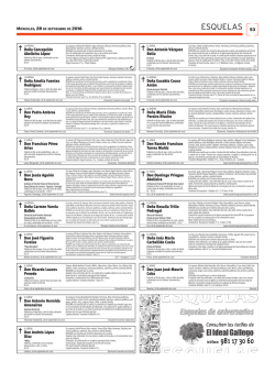 esquelas - El Ideal Gallego