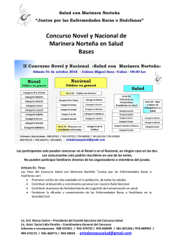 II Concurso Novel y Nacional - Salud con Marinera Norteña