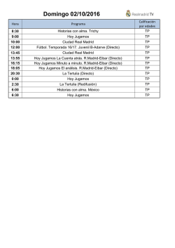 Domingo 02/10/2016