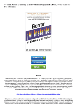 ^^ Read Borrar El Estres y El Dolor Al Instante (Spanish Edition