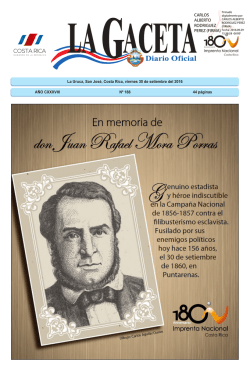 LA GACETA N&deg; 188 de la fecha 30 09 2016
