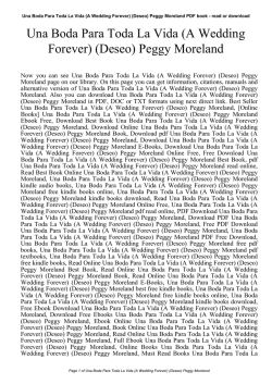 Una Boda Para Toda La Vida (A Wedding Forever) (Deseo) Peggy