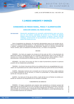 CONSEJERÍA DE MEDIO RURAL, PESCA Y ALIMENTACIÓN