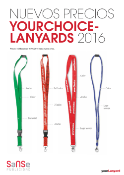 nuevos precios yourchoice- lanyards 2016
