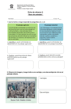 Ficha de refuerzo 3: &ldquo;Tipos de paisajes&rdquo;.