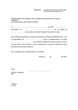 SOLICITUD DE CONTRATO SERUMS