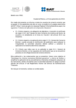 Boletín núm. P061 Ciudad de México, a 23 de septiembre de